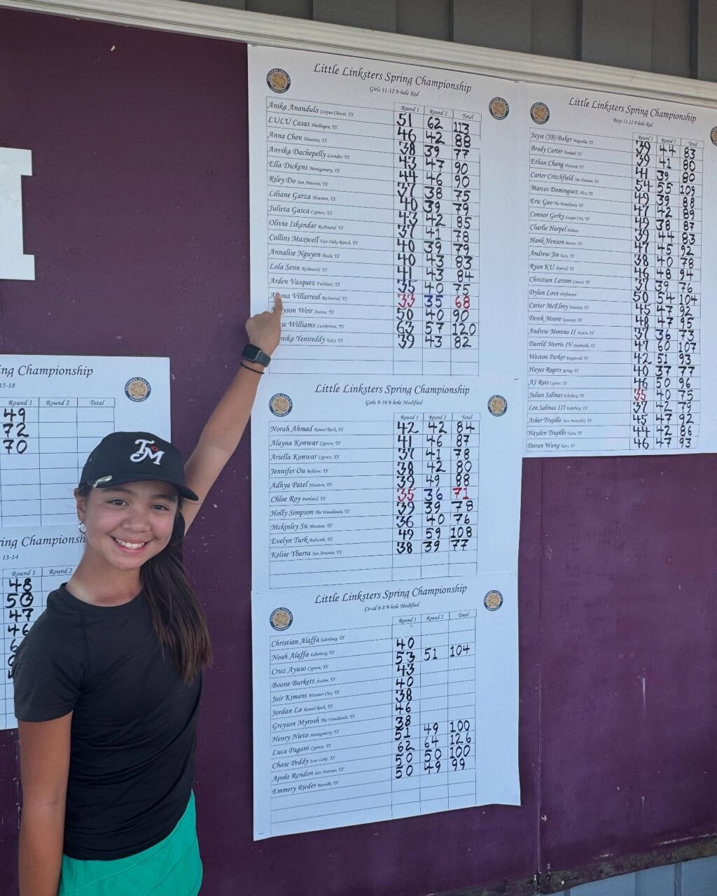 Instagram post from alaina.villarreal_htx_golfer. This post is in position 5.