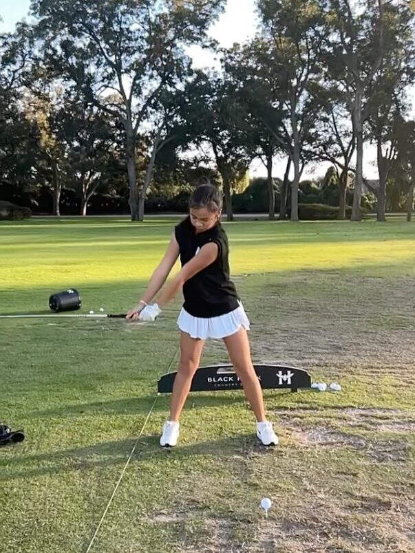 Instagram post from alaina.villarreal_htx_golfer. This post is in position 2.